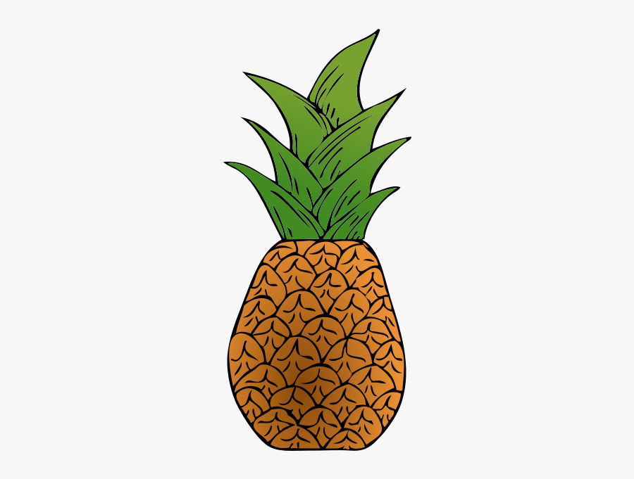 Vector Image Of Tropical Pineapple - Disco Pineapple, Transparent Clipart