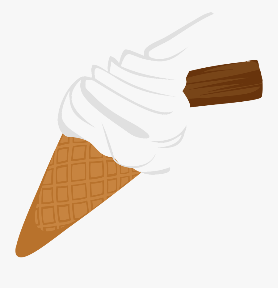 Biscuit Chocolate Cone - Desert Food Png, Transparent Clipart