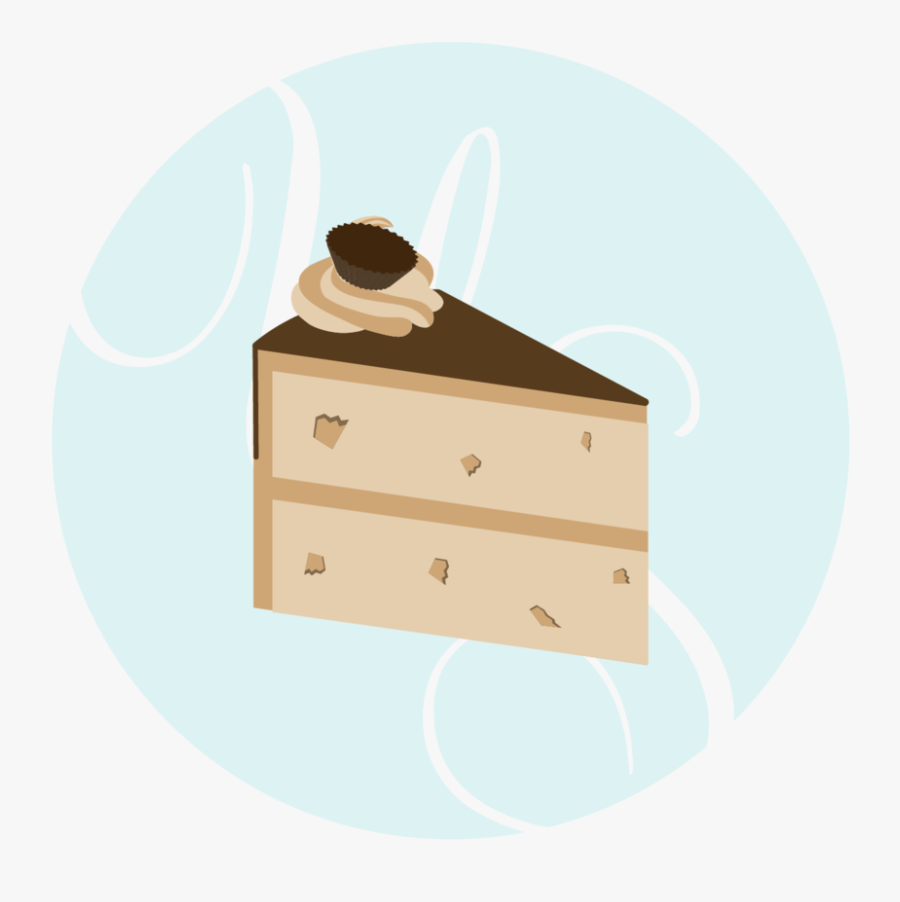 Cake Graphic Peanut Butter Cup, Transparent Clipart