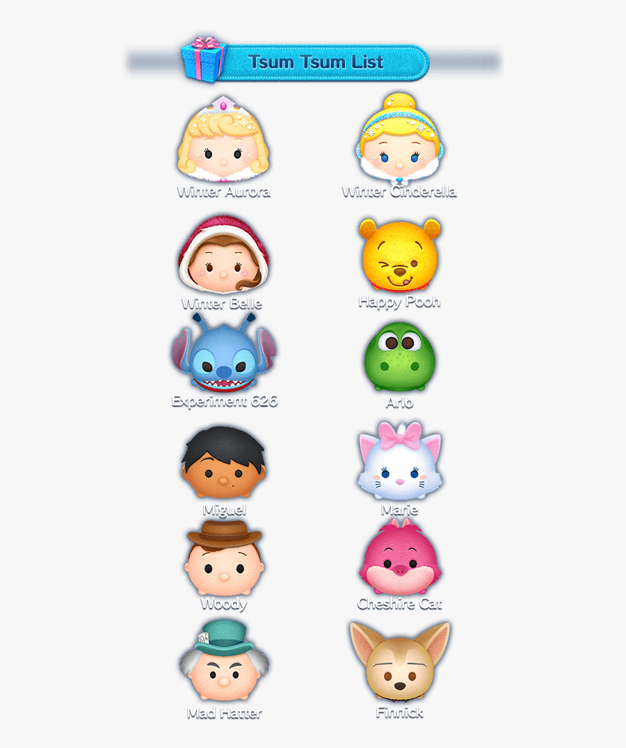 All Tsum Tsums, Transparent Clipart