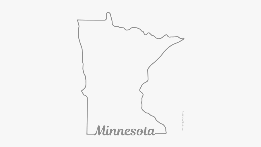 Free Minnesota Outline With State Name On Border, Cricut - Transparent Minnesota Outline Png, Transparent Clipart