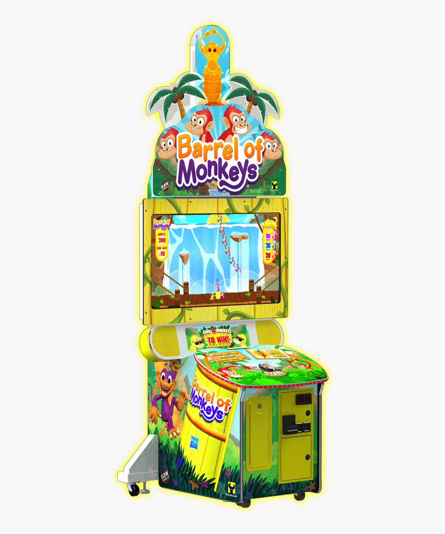 Transparent Barrel Of Monkeys Clipart - Barrel Of Monkey Redemption Machine, Transparent Clipart