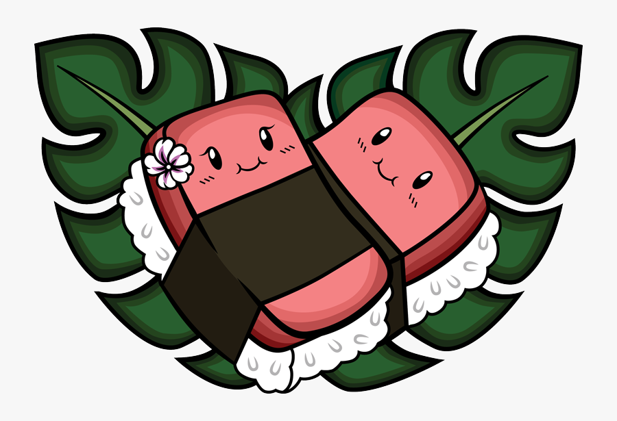 Spam Musubi - Cartoon, Transparent Clipart