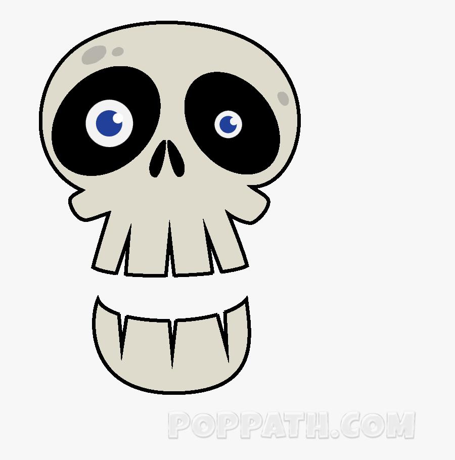 How To Draw An Easy Skull, Transparent Clipart