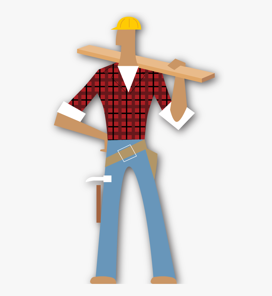 Teamone Construction Man - Illustration, Transparent Clipart