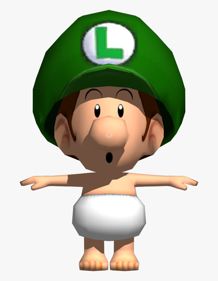 Clip Art Activity - Baby Mario And Baby Luigi With Diapers, Transparent Clipart