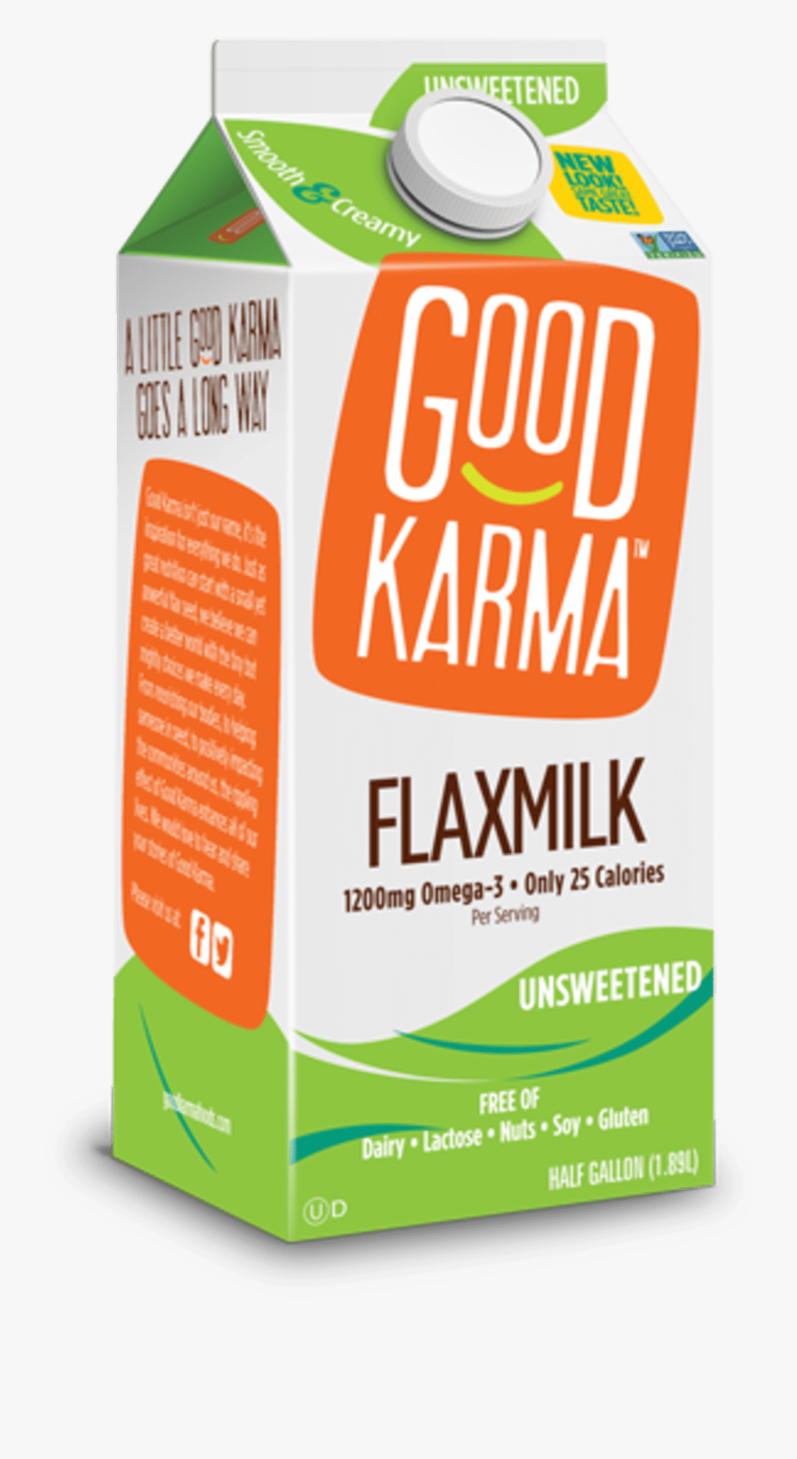 Carton , Transparent Cartoons - Good Karma Flax Milk Protein, Transparent Clipart