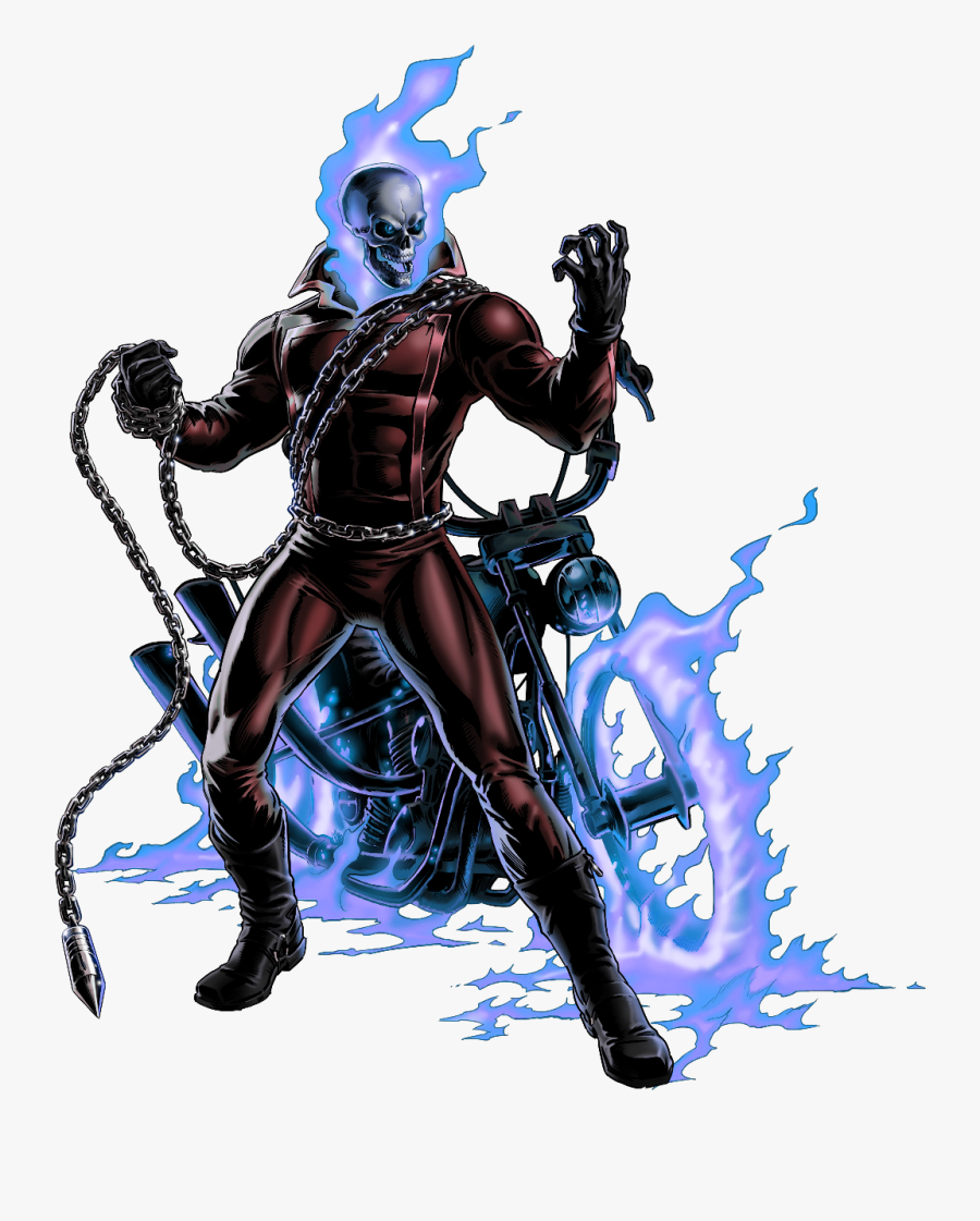 #marvel #ghostrider - Ghost Rider Marvel Avengers Alliance, Transparent Clipart