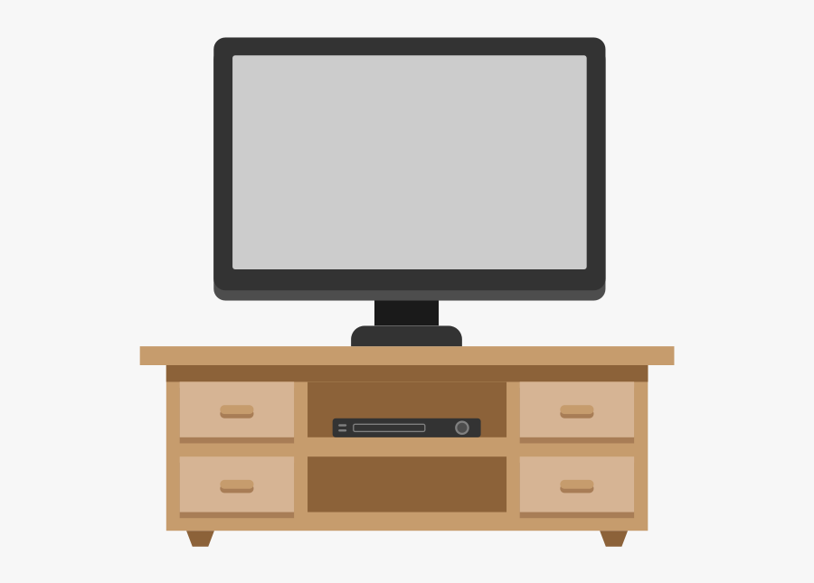 Chest Of Drawers - Tv On Table Png, Transparent Clipart