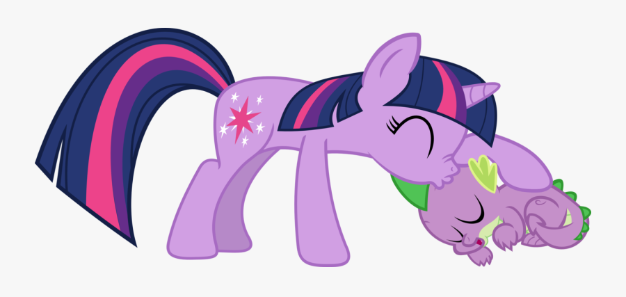 Collection Of High - Twilight Sparkle Kiss Spike, Transparent Clipart