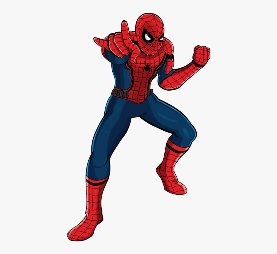 Drawing Spider Man Cartoon, Transparent Clipart