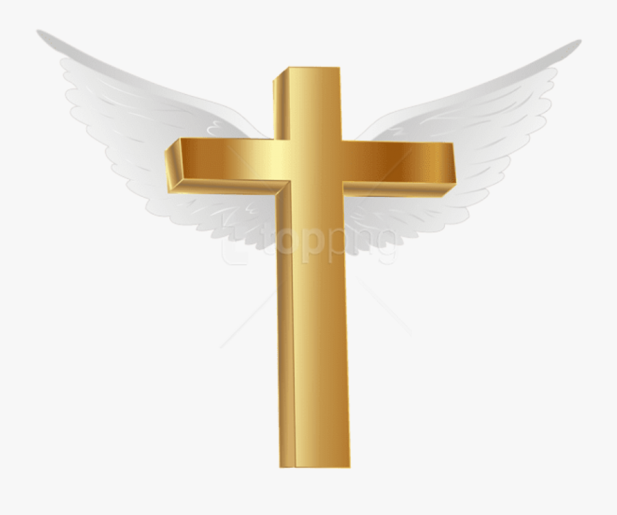 Transparent Gold Cross Baptism Clipart - Gold Cross Png, Transparent Clipart