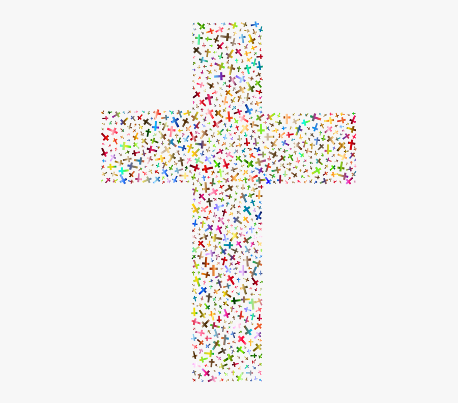 Colorful Cross Clipart, Transparent Clipart