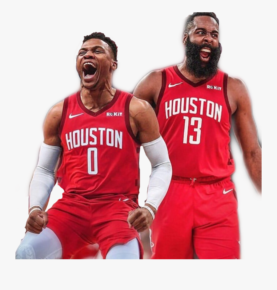 #westbrook #harden #james #jamesharden #rockets #russ - Russell Westbrook Houston Rockets, Transparent Clipart