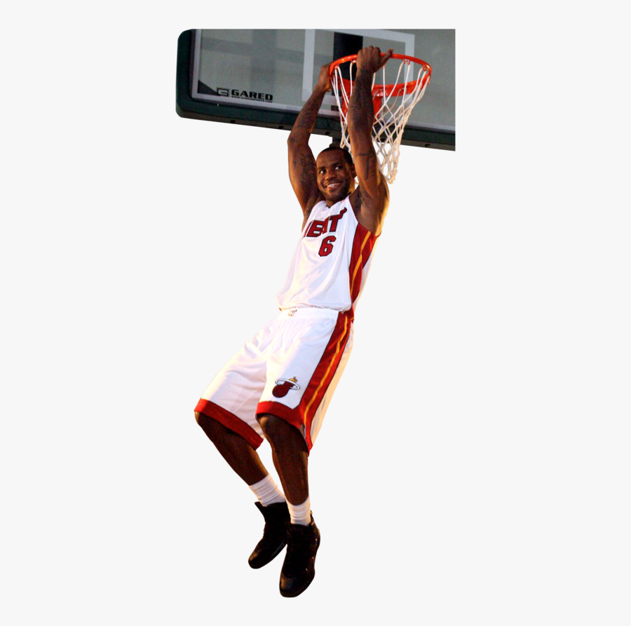 Lebron James Transparent Clipart - Lebron James Dunk Png, Transparent Clipart