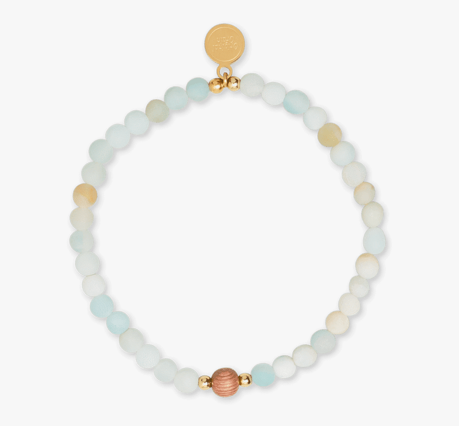 Rosewood Amazonite Womens Charm Bracelet 4mm - Bracelet, Transparent Clipart