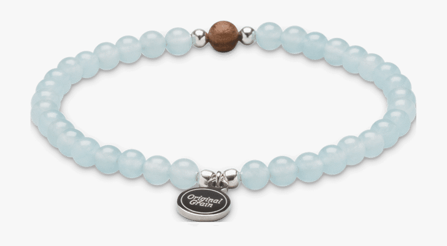 Zebrawood Aquamarine Womens Charm Bracelet 4mm - Bracelet, Transparent Clipart