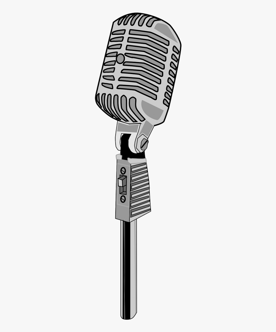 Karaoke Microphone Mic - Transparent Background Microphone Vector Png, Transparent Clipart