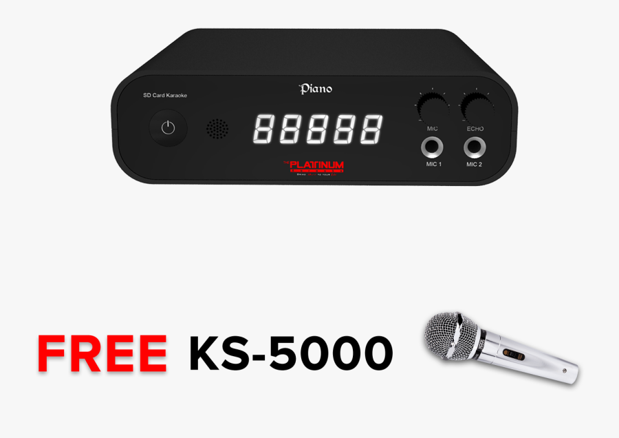 5 Ks5000 Mic - Platinum Karaoke Piano, Transparent Clipart