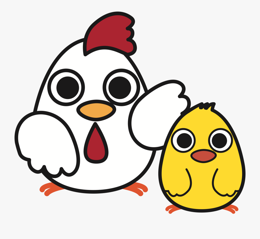 Chick Png -big Clipart Chicken Chick - Gambar Ayam Lucu Kartun, Transparent Clipart