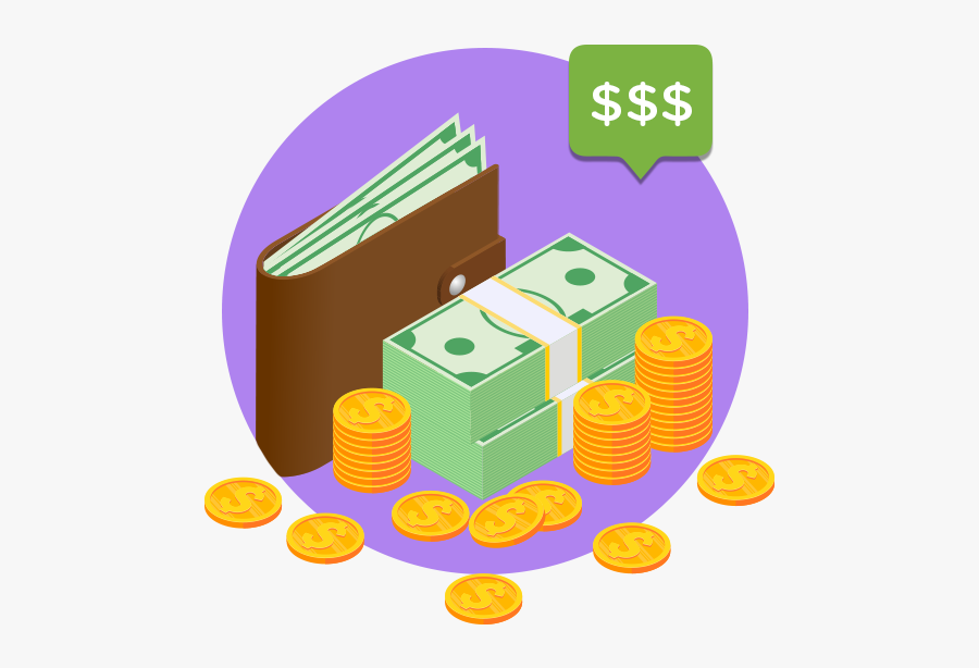 Cash Payment, Transparent Clipart
