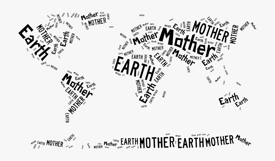 Mother Earth - Calligraphy, Transparent Clipart
