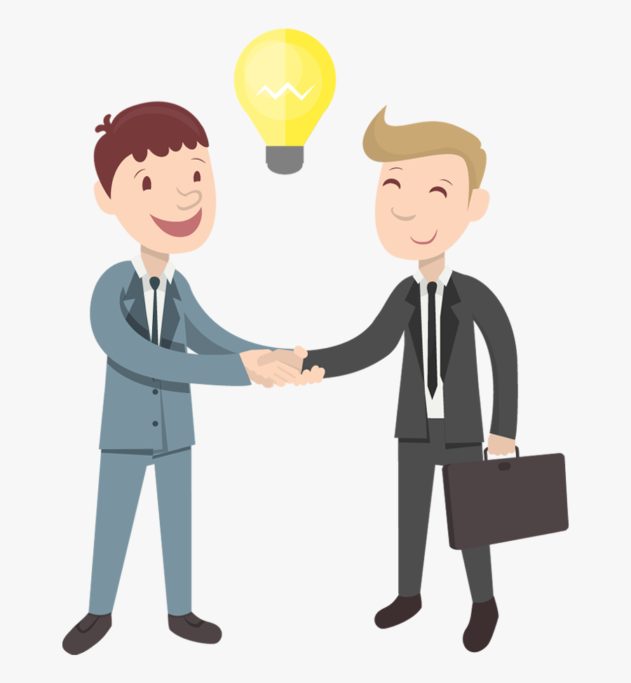 Business - Businessman Shaking Hands Png, Transparent Clipart