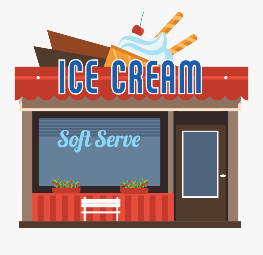 Ice Cream Parlour Clipart, Transparent Clipart