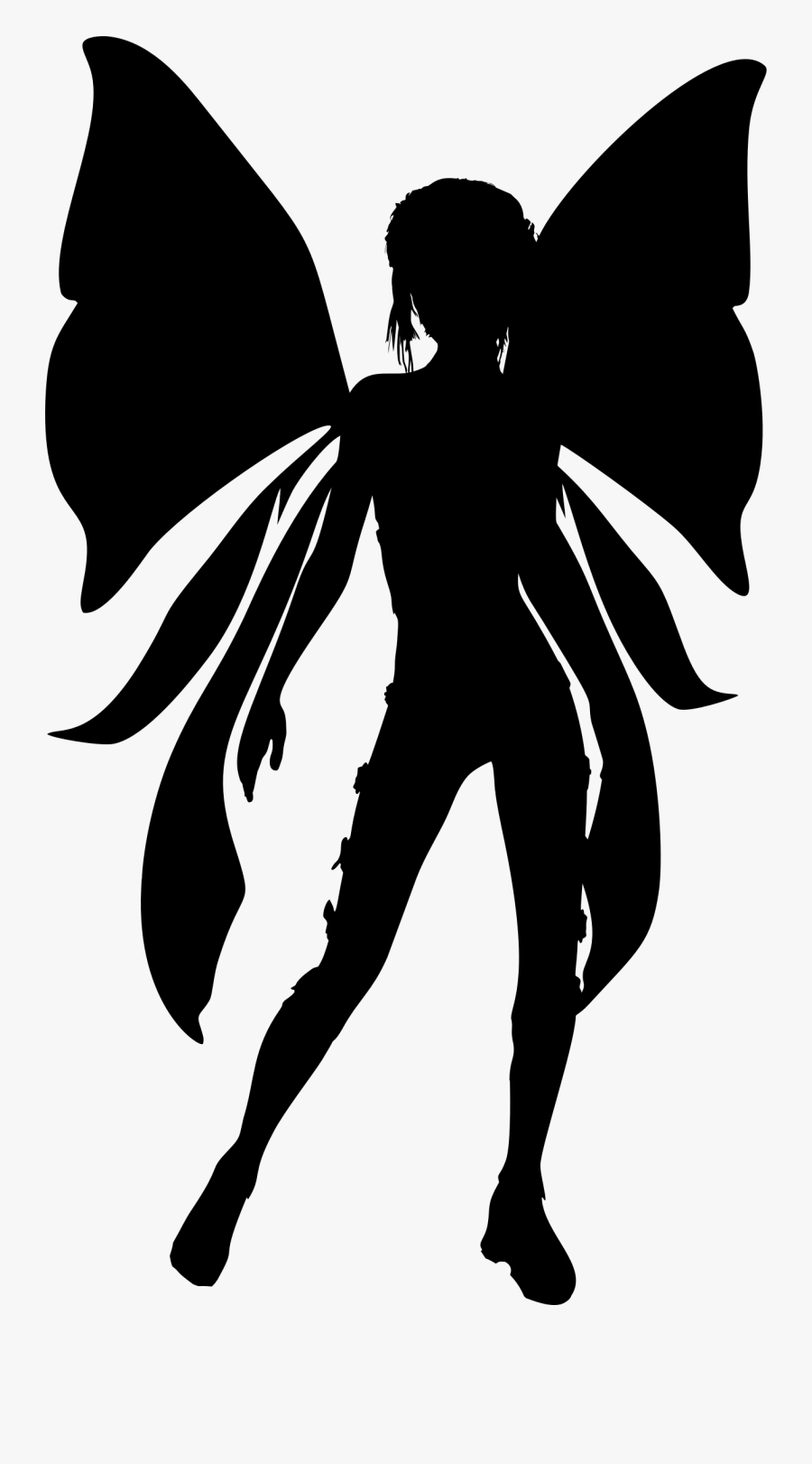 Fairy Silhouette Clip Art - Fairy Male Silhouette, Transparent Clipart