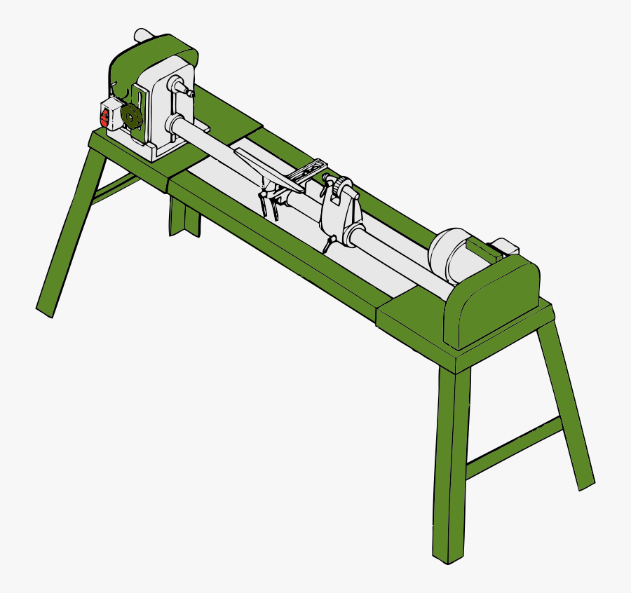 Free Vector Wood Lathe Workshop Tools Clip Art - Wood Lathe Clipart, Transparent Clipart