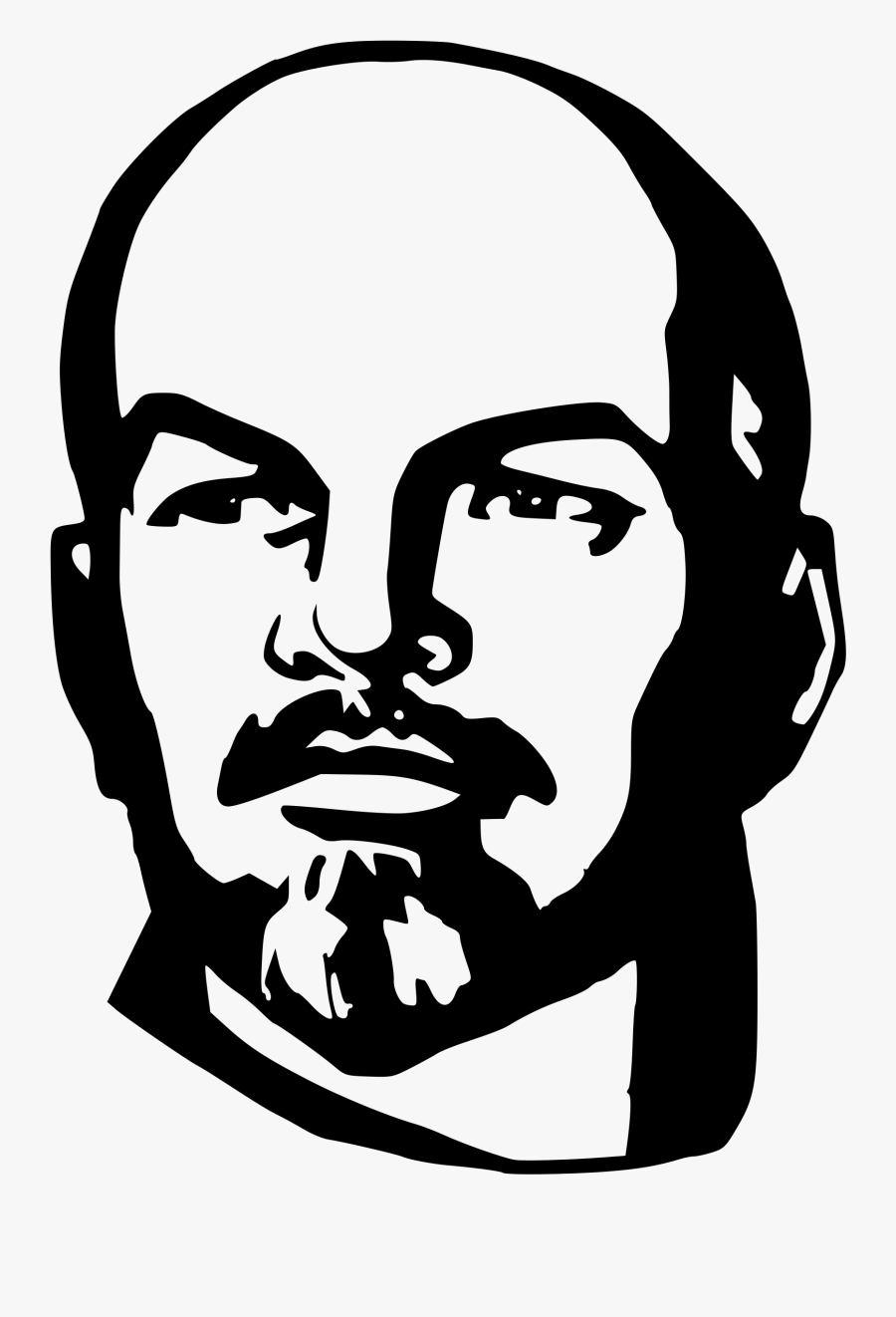 Business People Siluete Clipart, Vector Clip Art Online, - Lenin Black And White, Transparent Clipart