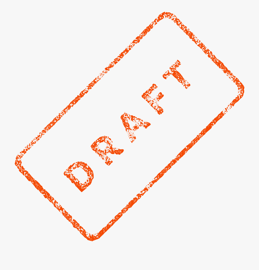 Draft - Clipart - Draft Stamp Png, Transparent Clipart