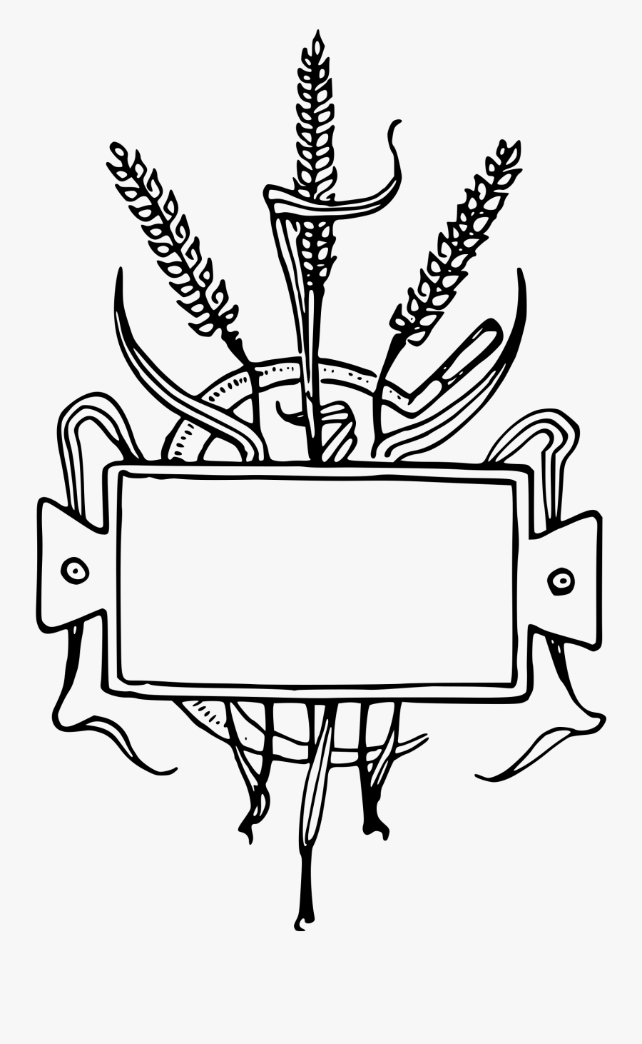 Wheat Frame Clip Arts - Baisakhi Clipart Black And White, Transparent Clipart