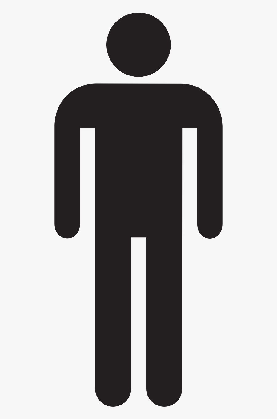 Male Man Stick Figure Symbol Png Image - Man Stick Figure Transparent, Transparent Clipart