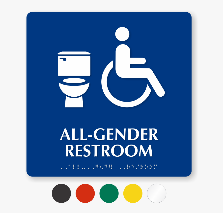Clip Art Restroom Signs Zoom Price - All Gender Bathroom Sign, Transparent Clipart
