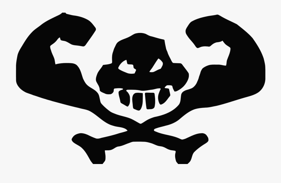 Free Download Of Skull And Crossbones Icon Clipart - Computer Skull And Cross Bones, Transparent Clipart