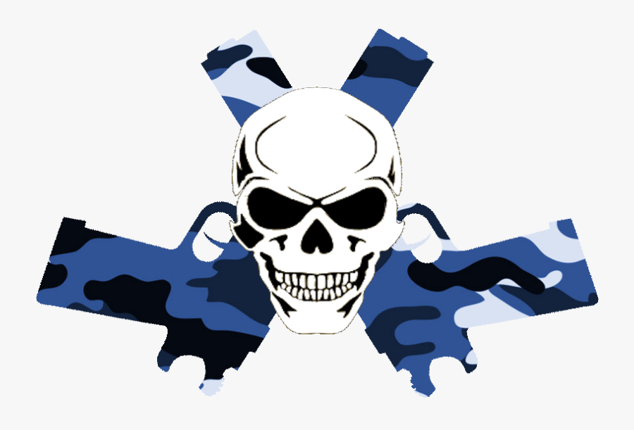 Gun Clipart Skull - Skull And Guns Transparent, Transparent Clipart