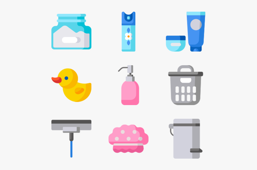 Bathroom, Transparent Clipart