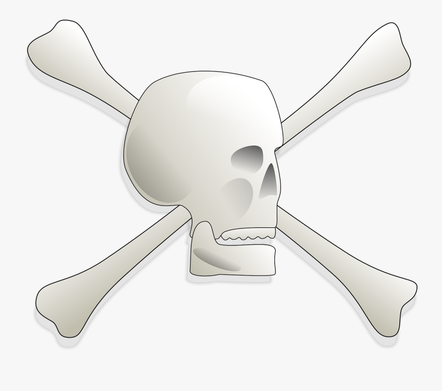 Skull And Bones , Transparent Cartoons - Skull And Bones, Transparent Clipart