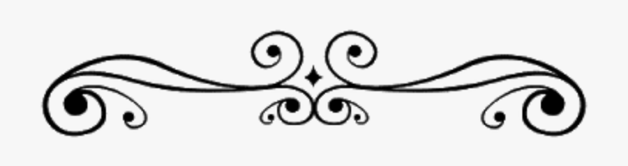 Divider Textline Line Lines Border Frame Swirls Decor - Brown Vector Divider Png Transparent, Transparent Clipart