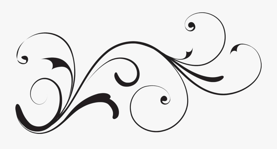 Decorative Clipart Curly - Swirl Clipart, Transparent Clipart