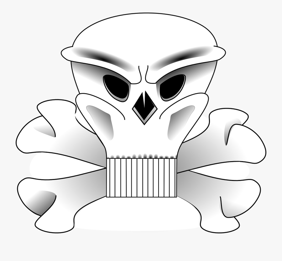 Skull And Bones - Skull And Crossbones, Transparent Clipart