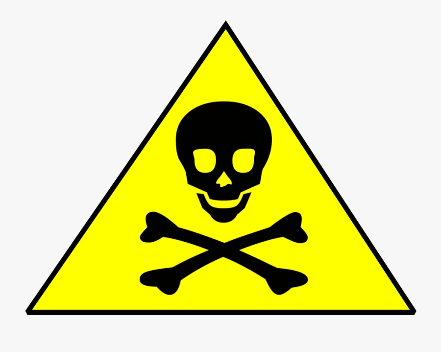 Transparent Toxic Sign Png - Skull And Crossbones, Transparent Clipart