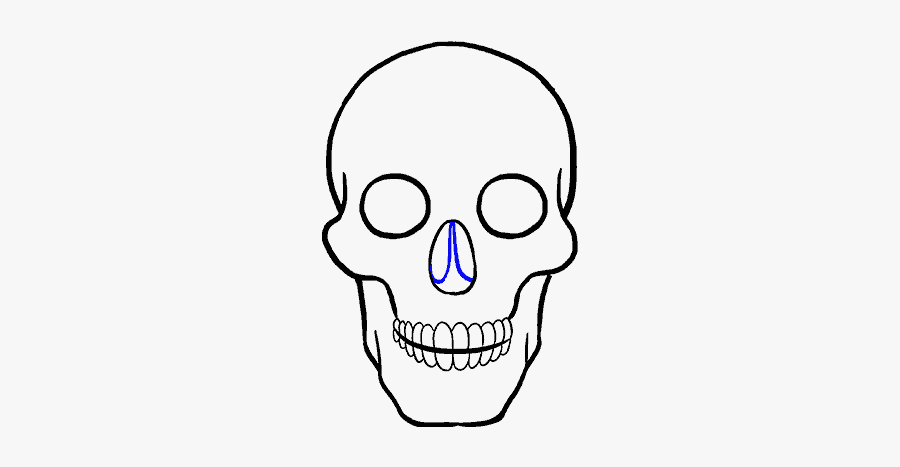How To Draw Skull - Dessin Petite Tete De Mort, Transparent Clipart