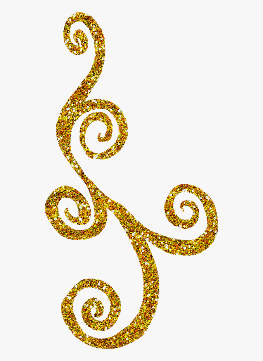 Gold Swirl, Transparent Clipart