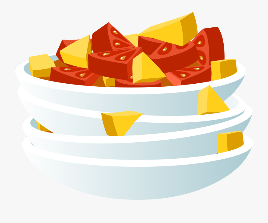 Food Lazy Salad Clip Arts - อาหาร ใน จาน การ์ตูน, Transparent Clipart