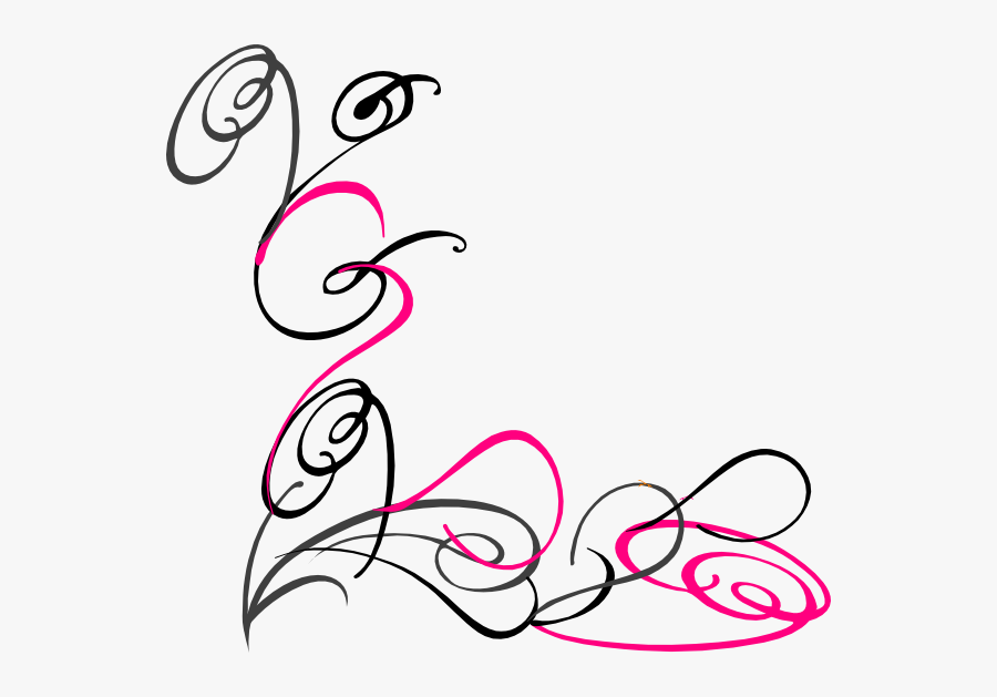 Pink Swirl Background - Swirl Clip Art, Transparent Clipart