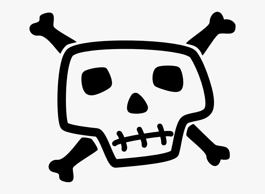 Transparent Bone Clip Art - Cartoon Skull And Bones, Transparent Clipart