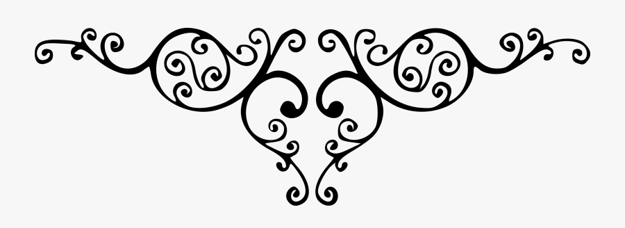 Swirl Clipart Transparent Background - Transparent Background Black Swirl Clipart, Transparent Clipart