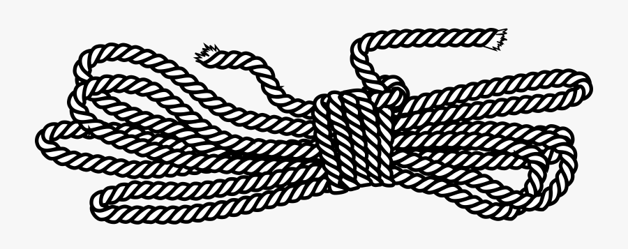 Clip Art Coiled Huge Freebie - Rope Clipart Black And White, Transparent Clipart